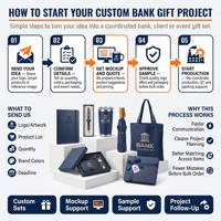 Bolsas de Regalo Personalizadas con Marca para Minoristas, Ropa, Toallas, Termos, Paraguas, Gorras de Béisbol, Set de Regalo Corporativo, Artículos de 5 Dólares con Logotipo