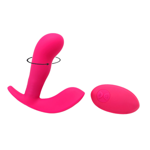 Produk Pijat Vibrator Seks Silikon Elektrik Rotasi Remote Control Pemijat Prostat Pria Mainan Seks Dewasa Anal - Product Image 1