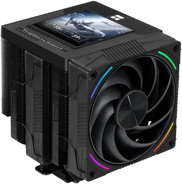 Thermalright Phantom Spirit 120 Vision Snow/Evo Cpu Air Cooler 3.95 LCD 7 Heat Pipes 2150RPM ARGB Dual Tower for LGA1851 AM5