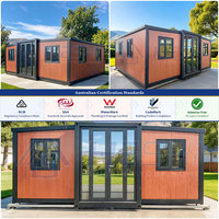 Casa Prefabricada Expandible en Contenedor de 20 y 40 Pies, Estándares AU, 1, 2, 3, 4, 5 Dormitorios, Vivienda Portátil de Lujo