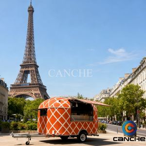 Venta caliente al aire libre Street Van Totalmente equipada Comida rápida Snack Remolque de comida móvil con estándar de Australia - Product Image 1