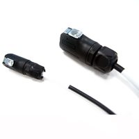Disesuaikan 2-Pin konektor bulat adaptor udara untuk MC4 LP20 PVC terisolasi LED layar kabel perakitan tali pengaman