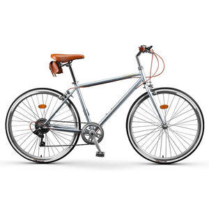 Bicicletas Urbanas <span class=keywords><strong>Vintage</strong></span> de 7 Velocidades y 26 Pulgadas para Hombres y Mujeres Adultos, Bicicletas Urbanas Casuales con Cambios de Marchas, Bicicletas Retro - Product Image 1
