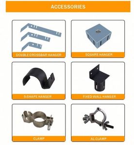 Kit de rideaux de fond réglables de 1,8 m à 6 m pour événements et conventions – Kits de quincaillerie Pipe and Drape en gros - Product Image 4