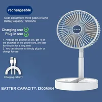 Bureau pliable rétractable petit ventilateur Mini Portable charge USB maison à faible bruit haute durée veille Mini ventilateur électrique