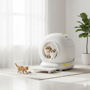 Toilette automatique pour chat, écologique, de luxe, fermée, électrique, intelligente, à nettoyage automatique, vente en gros - Product Image 1