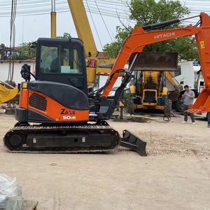 Mini-pelles sur chenilles Hitachi ZX50 ZX55 ZX60 d'occasion en bon état, 5 tonnes, moteur, pompe, faible nombre d'heures de fonctionnement, composants hydrauliques principaux - Product Image 1