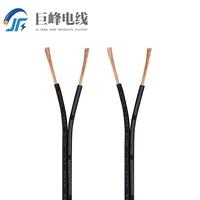 Cable Plano Paralelo Negro con Franja Blanca, Calibre 2468 26/24/22/20/18 AWG, Cable Paralelo de 300V 105 ℃   Cable de Conexión Aislado de PVC