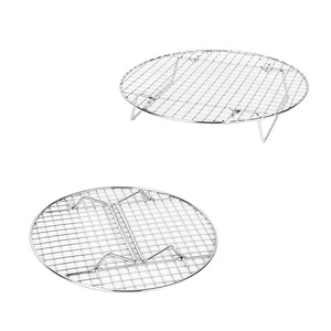 Round Cooling Rack With Feet Foldable Stainless Steel Baking Frame For Cake Draining Rack L Size - Product Image 1