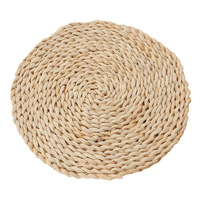 Sous-plats ronds tressés en paille antidérapants style campagnard pour mariage, Noël, dîner, assiettes de présentation et dessous de verre