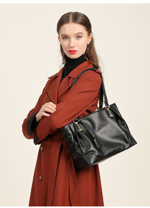 Bolso de Hombro de Cuero PU Casual de Gran Capacidad para Mujer, Bolsos de Mano de Compras al por Mayor, Bolso Tote de Moda para Mujer - Product Image 4