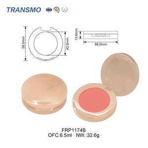 Emballage de fard à joues en PET, palette de fards à paupières, boîte de poudre pressée, conteneur de fard à joues vide recyclable, logo personnalisé - Product Image 2