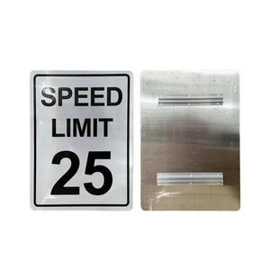 Fabricant de panneaux d'<span class=keywords><strong>avertissement</strong></span> de route réfléchissants HIP Panneau de passage à niveau pour cycliste Panneau de limitation de vitesse MUTCD 25 en aluminium - Product Image 1
