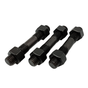 สลักเกลียวเหล็กกล้าคาร์บอน A193 Gr.b7 Inox B16 Astm A320 A193 เกรด L7 10.9 แบบปลายสองด้านพร้อมน็อตและแหวนรอง - Product Image 5