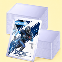 Étuis rigides transparents en PVC 35PT avec blocage RFID pour cartes TCG, porte-cartes 3 x 4, protection ultra transparente