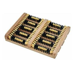 Brosse gratte-bottes en plastique écologique avec manche en acier, tapis de nettoyage plat pour toutes les saisons, nettoie chaussures et bottes, élimine neige et sable - Product Image 3