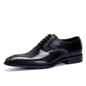 Nouvelles Chaussures en Cuir Décontractées pour Hommes, Sur Mesure, Meilleures Ventes, Imperméables, Semelles Épaisses en Caoutchouc, Finition Vernie, Fermeture à Lacets - Product Image 5