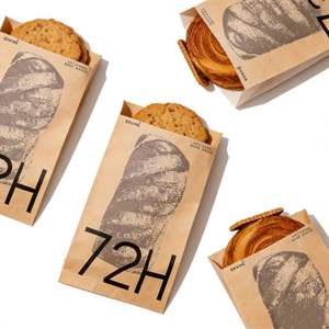 Bolsa de Papel Kraft Personalizable, Resistente al Aceite, Encerada, para Envasado de Productos de Panadería - Product Image 2