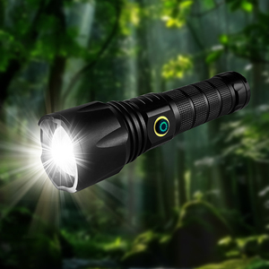 50000 <span class=keywords><strong>lumen</strong></span> dài khoảng cách ngoài trời <span class=keywords><strong>Torch</strong></span> ánh sáng đèn pin mạnh mẽ tùy chỉnh đèn pin với logo và pin - Product Image 1