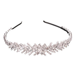 Elegante Fascia per Capelli da <span class=keywords><strong>Sposa</strong></span> in Stile Coreano <span class=keywords><strong>con</strong></span> Foglie di Strass, Semplice e alla Moda, Corona di Cristallo per Banchetti, Tiara Nuziale - Product Image 6