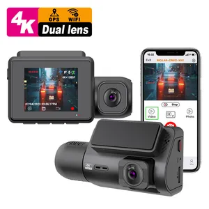 2.0 Inch 4K Dashcam Videocamera Doble Camara Dash Camera Voor En Binnen Sony Dual Lens Dashcam 4K Wifi Gps Dash Cam