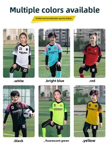 Set di Uniformi da <span class=keywords><strong>Calcio</strong></span> <span class=keywords><strong>per</strong></span> Bambini Personalizzate, Maglie Traspiranti <span class=keywords><strong>per</strong></span> Ragazzi e Ragazze, Divisa da Allenamento Sportivo <span class=keywords><strong>per</strong></span> Squadre Primarie - Product Image 4