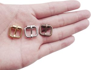 <b>Pcs</b> Metal <b>Mini</b> Buckles BJD Single Pins Roller Tiny Handmade Belt Buckles For Leathercraft Straps Webbing Hardware - Product Image 4