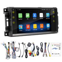 7 "Android 14 pour Jeep Cherokee Compass Commander Wrangler 300C 2009 2008 2010 2011 Système Intelligent de Voiture Radio Stéréo