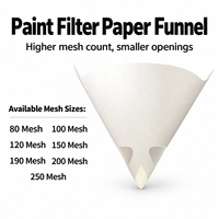 Filtre à peinture automobile en papier, entonnoir jetable en maille de nylon, outil de mélange pour revêtements à base d'eau et de solvants, vente en gros