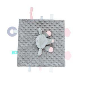 Copertina di Sicurezza Personalizzata per Neonati con Giocattolo Morbido Imbottito, Coperta Personalizzata, Coniglietto, Elefante, Regalo per Calmare e Confortare il Bambino - Product Image 4