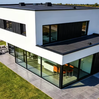 Hôtel Conteneur Pliant en Acier Préfabriqué au Design 3D Moderne, 5 Chambres, 3 Salles de Bain, Maison de Luxe, Garantie 5 Ans, Remise Exceptionnelle