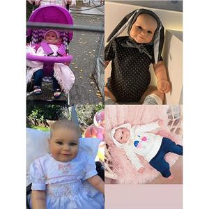 Bambola Matryoshka Reborn da 20 <span class=keywords><strong>Pollici</strong></span> con Corpo in Stoffa, Capelli Dipinti ad Alta Definizione, Giocattolo Realistico per Bambini - Product Image 4