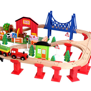 Juguetes Clásicos de Tren de Madera a Precio Económico, Juguetes de Encaje para Bebés - Product Image 6