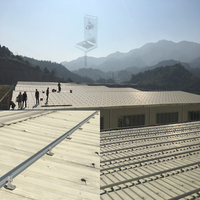 Support de montage solaire pour toiture en acier inoxydable et aluminium naturel, résistant à la corrosion, avec garantie de 12 ans