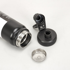 304 Stainless Steel Cup Portable Outdoor Hiking Sports Water <b>Bottle</b> Direct Drinking Simple Handheld Insulated <b>Bottle</b>. - Product Image 4