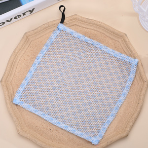 <span class=keywords><strong>Serviette</strong></span> de visage en nylon réutilisable thermique petite boucle carrée pour le bain et la cuisine - Product Image 4