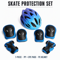 Ensemble de casque de sécurité pour cyclisme, directement de l'usine, avec protections pour genoux, coudes et poignets, coque en PC EPS PP, pour le roller