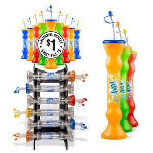 12oz/16oz Individuell Bedruckbare Transparente Kunststoffbecher, Hohe Daiquiri-Becher, Plastik-Yard-Becher für Boozy Slushies - Product Image 3