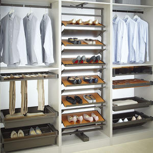 Accessoires de garde-robe, <span class=keywords><strong>porte</strong></span>-vêtements <span class=keywords><strong>coulissant</strong></span> réglable, <span class=keywords><strong>porte</strong></span>-pantalons <span class=keywords><strong>coulissant</strong></span> avec fermeture douce - Product Image 3