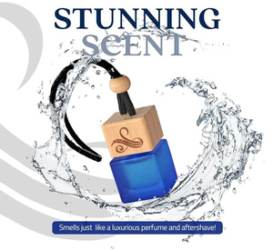 8ml Vacío Coche Perfume Difusor Botella Vidrio Auto Ambientador con tapón de rosca para aceites esenciales - Product Image 2