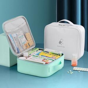 Sac médical Oxford étanche de grande capacité Organisateur de trousse de premiers soins portable avec poches pour la maison en plein air - Product Image 1
