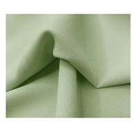 100% poliéster imitación seda gasa tela 75D tejido elástico liso teñido mujeres vestidos camisas 120 GSM forro niñas