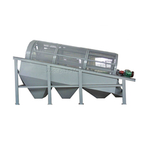 Crible mobile à tambour pour terre végétale, petite machine de criblage de pierres, crible rotatif pour compost, crible vibrant à tambour