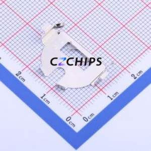 MY-2032-01 Button & Strip Battery Connector SMD Connector Battery Clip CR2032 Phosphor Bronze Nickel - Product Image 2