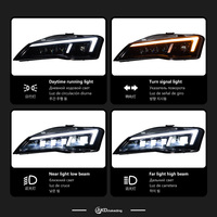 Feux de voiture pour Audi R8, phare LED 2007-2014, lentille de projecteur, phare avant, signal dynamique, animation, accessoires automobiles