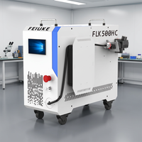 Machine de nettoyage au laser pulsé 200W 300W 500W pour surface métallique, nettoyeur laser à fibre portatif