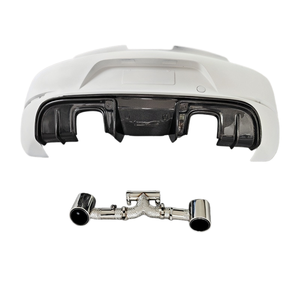 Kit de Carrocería Grande de Fibra de Carbono Estilo GT4 Modificado, Parachoques Trasero con Salida de Escape para Porsche 981 Boxster Cayman, Piezas de Tuning - Product Image 1
