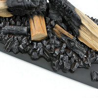 Cheminée LED 3D moderne décorative à flamme réaliste, imitation bûche artificielle, fabrication artisanale OEM