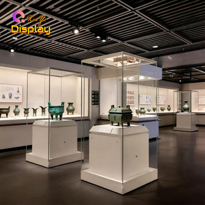 Vitrines de Musée Modernes de Luxe Autoportantes Personnalisées de Haute Qualité avec Éclairage <span class=keywords><strong>LED</strong></span> et <span class=keywords><strong>Verre</strong></span> Trempé pour l'Art - Product Image 5