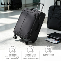 Valise à roulettes Oxford 20 pouces - Poche avant pour ordinateur portable, bagage cabine à roulettes pour les professionnels
